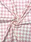 1 Yard 80% Polyester 20% Spandex Baby Pink Houndstooth Print Stretch Spandex Fabric for Swimwear and Activewear 58"/60" Width